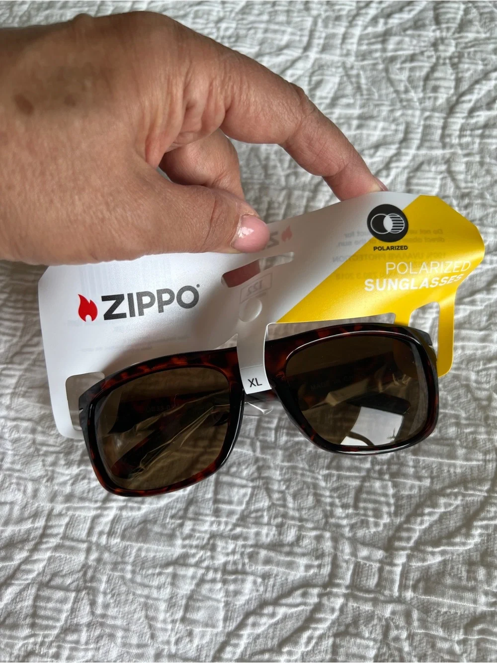 Zippo Angular Polarized Tortoiseshell Sunglasses - Brown Lenses